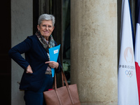 Genevieve Darrieussecq, Minister of Public Health, attends the Council of Ministers at the Elysee in Paris, France, on November 13, 2024. (