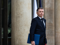 Gil Averous, Minister of Sport, is at the Elysee for the Council of Ministers in Paris, France, on November 13, 2024. (