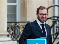 Antoine Armand, Minister for the Economy, Finance and Industry, is at the Elysee Palace for the Council of Ministers in Paris, France, on No...