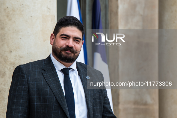 Guillaume Kasbarian, Minister for the Civil Service, Simplification and Transformation of Public Action, is at the Elysee Palace for the Cou...