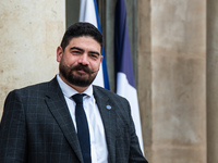 Guillaume Kasbarian, Minister for the Civil Service, Simplification and Transformation of Public Action, is at the Elysee Palace for the Cou...