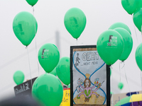 Thousands of public sector workers rally in Duesseldorf, Germany, on November 13, 2024, against state government budget cuts on public secto...