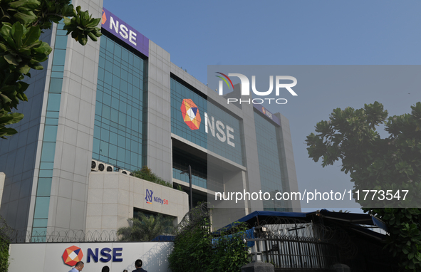 A generic view of the National Stock Exchange (NSE) building is in the business district of Mumbai, India, on November 13, 2024. 