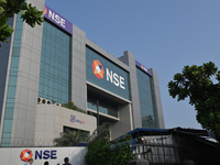 A generic view of the National Stock Exchange (NSE) building is in the business district of Mumbai, India, on November 13, 2024. (