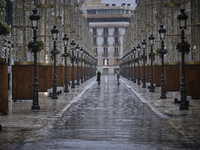 Heavy rainfall leads to significant flooding in various parts of Malaga, including major streets and public areas. (