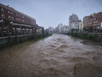 Heavy rainfall leads to significant flooding in various parts of Malaga, including major streets and public areas. (