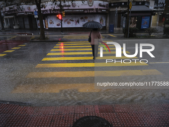 Heavy rainfall leads to significant flooding in various parts of Malaga, including major streets and public areas. (