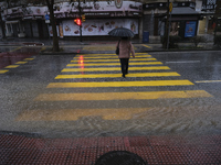 Heavy rainfall leads to significant flooding in various parts of Malaga, including major streets and public areas. (