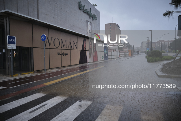 Heavy rainfall leads to significant flooding in various parts of Malaga, including major streets and public areas. 