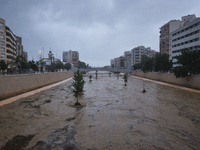 Heavy rainfall leads to significant flooding in various parts of Malaga, including major streets and public areas. (