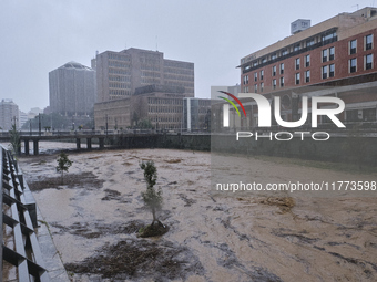 Heavy rainfall leads to significant flooding in various parts of Malaga, including major streets and public areas. (