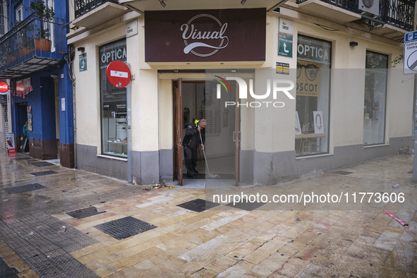 Heavy rainfall leads to significant flooding in various parts of Malaga, including major streets and public areas. 