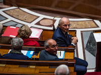 Didier Migaud, Minister of Justice, is in Parliament during the question time to the government in Paris, France, on November 13, 2024. (