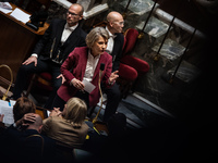 Anne Genetet, Minister of Education, is in Parliament during question time in Paris, France, on November 13, 2024. (