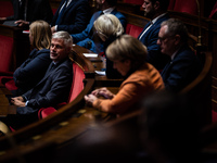 Laurent Wauquiez is the President of the Droite Republicaine group at the National Assembly in Paris, France, on November 13, 2024. (