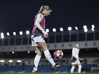 Melanie Leupolz of Real Madrid women warms up during the UEFA Women's Champions League match between Real Madrid and FC Twente at Alfredo Di...