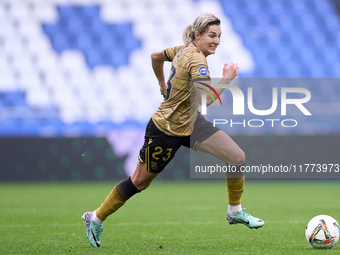 Claire Lavogez of Real Sociedad is in action during the Liga F match between RC Deportivo Abanca and Real Sociedad at Abanca Riazor Stadium...