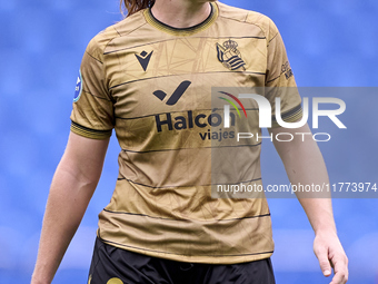 Ane Etxezarreta of Real Sociedad looks on during the Liga F match between RC Deportivo Abanca and Real Sociedad at Abanca Riazor Stadium in...