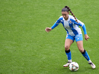 Olaya Enrique Rodriguez of RC Deportivo Abanca plays during the Liga F match between RC Deportivo Abanca and Real Sociedad at Abanca Riazor...