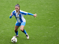 Olaya Enrique Rodriguez of RC Deportivo Abanca plays during the Liga F match between RC Deportivo Abanca and Real Sociedad at Abanca Riazor...