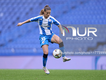 Millene Cabral of RC Deportivo Abanca plays during the Liga F match between RC Deportivo Abanca and Real Sociedad at Abanca Riazor Stadium i...