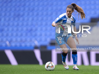 Millene Cabral of RC Deportivo Abanca plays during the Liga F match between RC Deportivo Abanca and Real Sociedad at Abanca Riazor Stadium i...