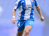 Ainhoa Marin Martin of RC Deportivo Abanca is in action during the Liga F match between RC Deportivo Abanca and Real Sociedad at Abanca Riaz...