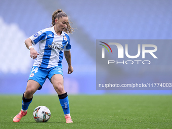 Ainhoa Marin Martin of RC Deportivo Abanca is in action during the Liga F match between RC Deportivo Abanca and Real Sociedad at Abanca Riaz...