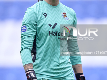 Elene Lete of Real Sociedad looks on during the Liga F match between RC Deportivo Abanca and Real Sociedad at Abanca Riazor Stadium in La Co...