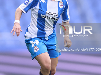 Ainhoa Marin Martin of RC Deportivo Abanca is in action during the Liga F match between RC Deportivo Abanca and Real Sociedad at Abanca Riaz...