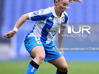 Ainhoa Marin Martin of RC Deportivo Abanca is in action during the Liga F match between RC Deportivo Abanca and Real Sociedad at Abanca Riaz...