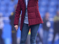 Irene Ferreras, Head Coach of RC Deportivo Abanca, reacts during the Liga F match between RC Deportivo Abanca and Real Sociedad at Abanca Ri...