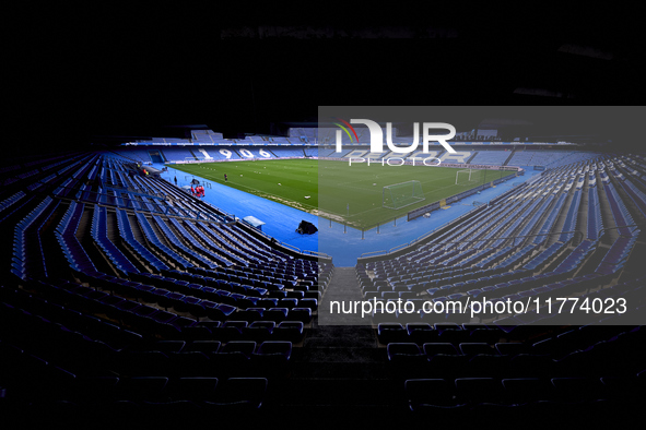 A general view inside the stadium before the Liga F match between RC Deportivo Abanca and Real Sociedad at Abanca Riazor Stadium in La Corun...