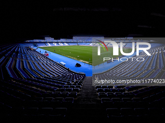 A general view inside the stadium before the Liga F match between RC Deportivo Abanca and Real Sociedad at Abanca Riazor Stadium in La Corun...