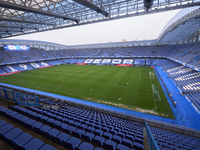 A general view inside the stadium before the Liga F match between RC Deportivo Abanca and Real Sociedad at Abanca Riazor Stadium in La Corun...