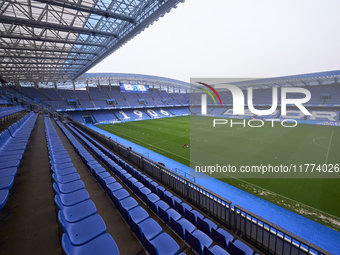 A general view inside the stadium before the Liga F match between RC Deportivo Abanca and Real Sociedad at Abanca Riazor Stadium in La Corun...