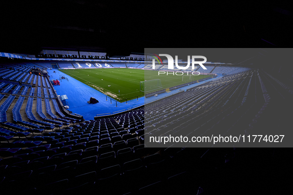 A general view inside the stadium before the Liga F match between RC Deportivo Abanca and Real Sociedad at Abanca Riazor Stadium in La Corun...