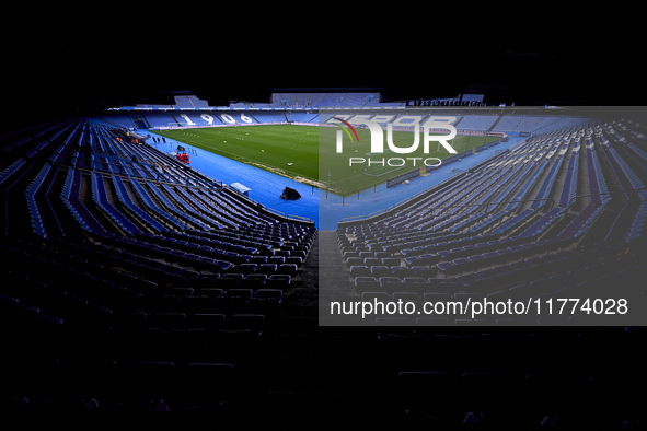 A general view inside the stadium before the Liga F match between RC Deportivo Abanca and Real Sociedad at Abanca Riazor Stadium in La Corun...