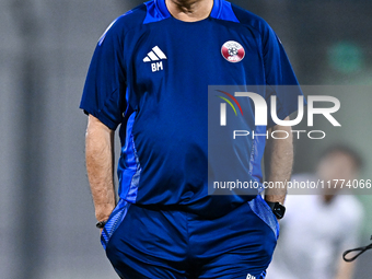 Head coach Marquez Lopez of the Qatar national team attends a training session at Aspire Academy in Doha, Qatar, on November 13, 2024, ahead...