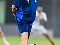 Head coach Marquez Lopez of the Qatar national team attends a training session at Aspire Academy in Doha, Qatar, on November 13, 2024, ahead...