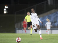 Linda Caicedo of Real Madrid Women plays during the UEFA Women's Champions League match between Real Madrid and FC Twente at Alfredo Di Stef...