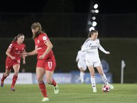 Caroline Weir of Real Madrid women is in action during the UEFA Women's Champions League match between Real Madrid and FC Twente at Alfredo...