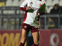 Frederikke Thogersen of A.S. Roma Femminile participates in Group A - Day 3 - UEFA Women's Champions League 2023/24 match between A.S. Roma...