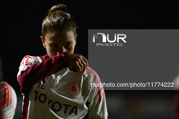 Manuela Giugliano of A.S. Roma Femminile participates in Group A - Day 3 - UEFA Women's Champions League 2023/24 match between A.S. Roma and...