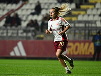 Giada Greggi of A.S. Roma Femminile participates in Group A - Day 3 - UEFA Women's Champions League 2023/24 match between A.S. Roma and Olym...