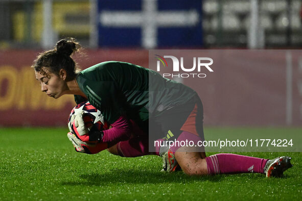 Camelia Ceasar of A.S. Roma Femminile participates in Group A - Day 3 - UEFA Women's Champions League 2023/24 match between A.S. Roma and Ol...