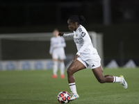 Linda Caicedo of Real Madrid women is in action during the UEFA Women's Champions League match between Real Madrid and FC Twente at Alfredo...