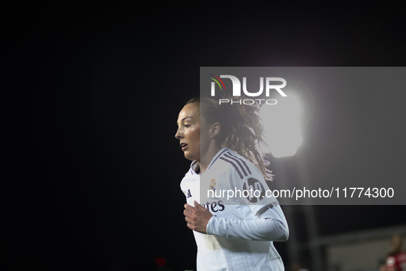 Caroline Weir of Real Madrid women plays during the UEFA Women's Champions League match between Real Madrid and FC Twente at Alfredo Di Stef...