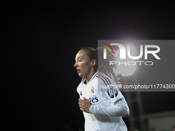 Caroline Weir of Real Madrid women plays during the UEFA Women's Champions League match between Real Madrid and FC Twente at Alfredo Di Stef...