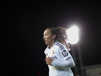 Caroline Weir of Real Madrid women plays during the UEFA Women's Champions League match between Real Madrid and FC Twente at Alfredo Di Stef...